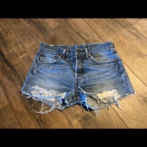 Levi’s Distressed Shorts
